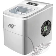 Arabian Mall Portable Mini Ice Maker Machine with Durable Compressor – Metallic Silver